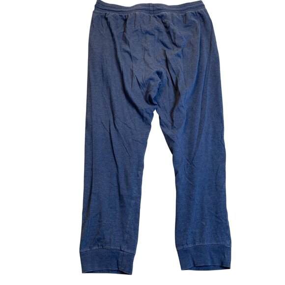 Tek Gear Mens Jogger Pants Large In Blue Heather Cotton-Polyester Blend Drawstri - Picture 2 of 8